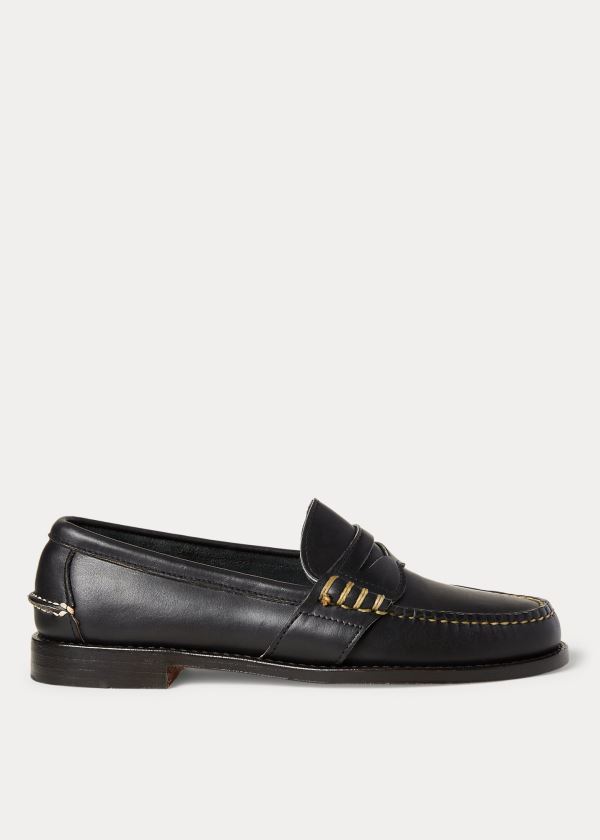 Men's Polo Ralph Lauren Edric Leather Penny Loafers | 083927MBH